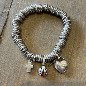 Links of London sweetie bracelet . Charms included